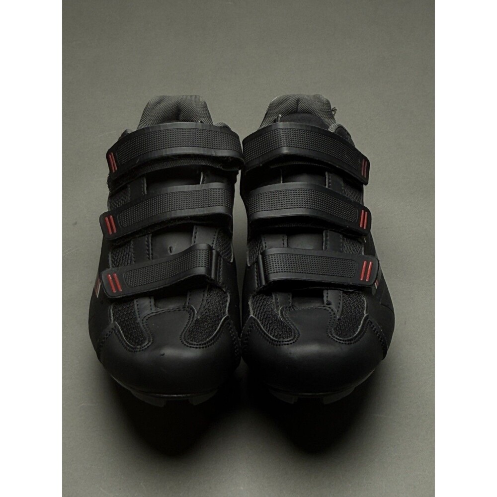 TOMMASO MENS SIZE 10 Black CYCLING SHOES With CLEATS